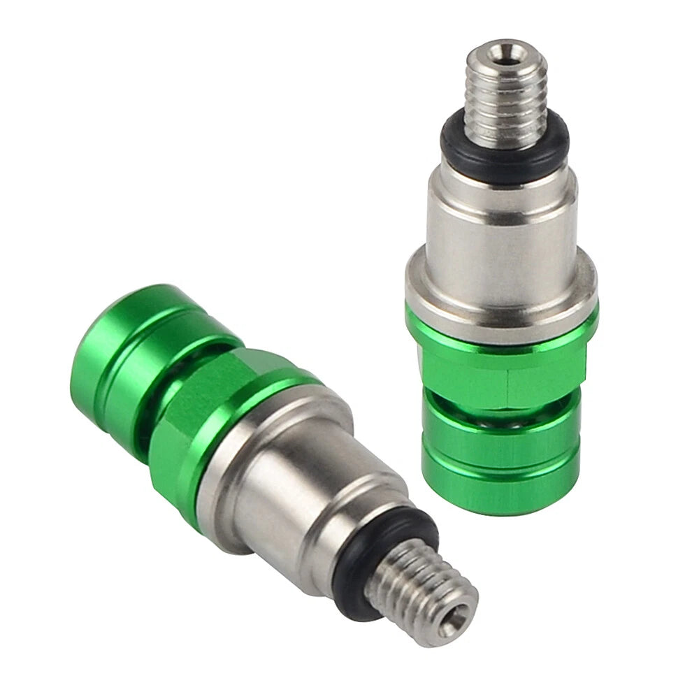 Air Fork Bleeder Valve Screw for Kawasaki KX125 KX250 (1989–2008) Green