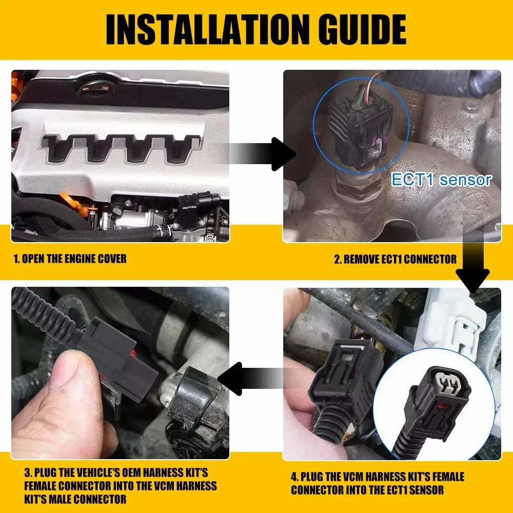 Muzzler VCM Harness Kit for Honda Ridgeline Odyssey Acura Pilot Accord (2006–2021)