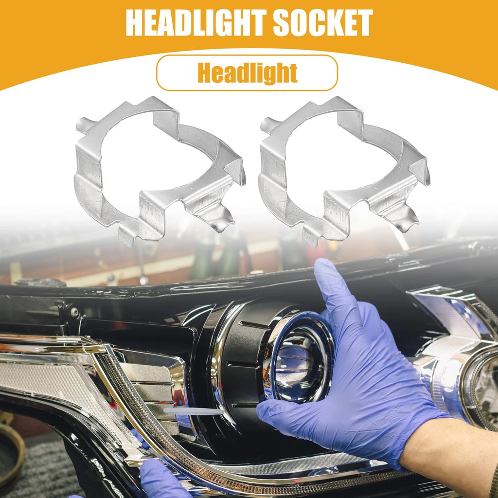 1 Pair LED Headlight Retainer Holder Socket for Mercedes 