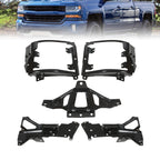 Bumper Support & Mount Bracket Set for Chevrolet Silverado 1500 (2016–2018)