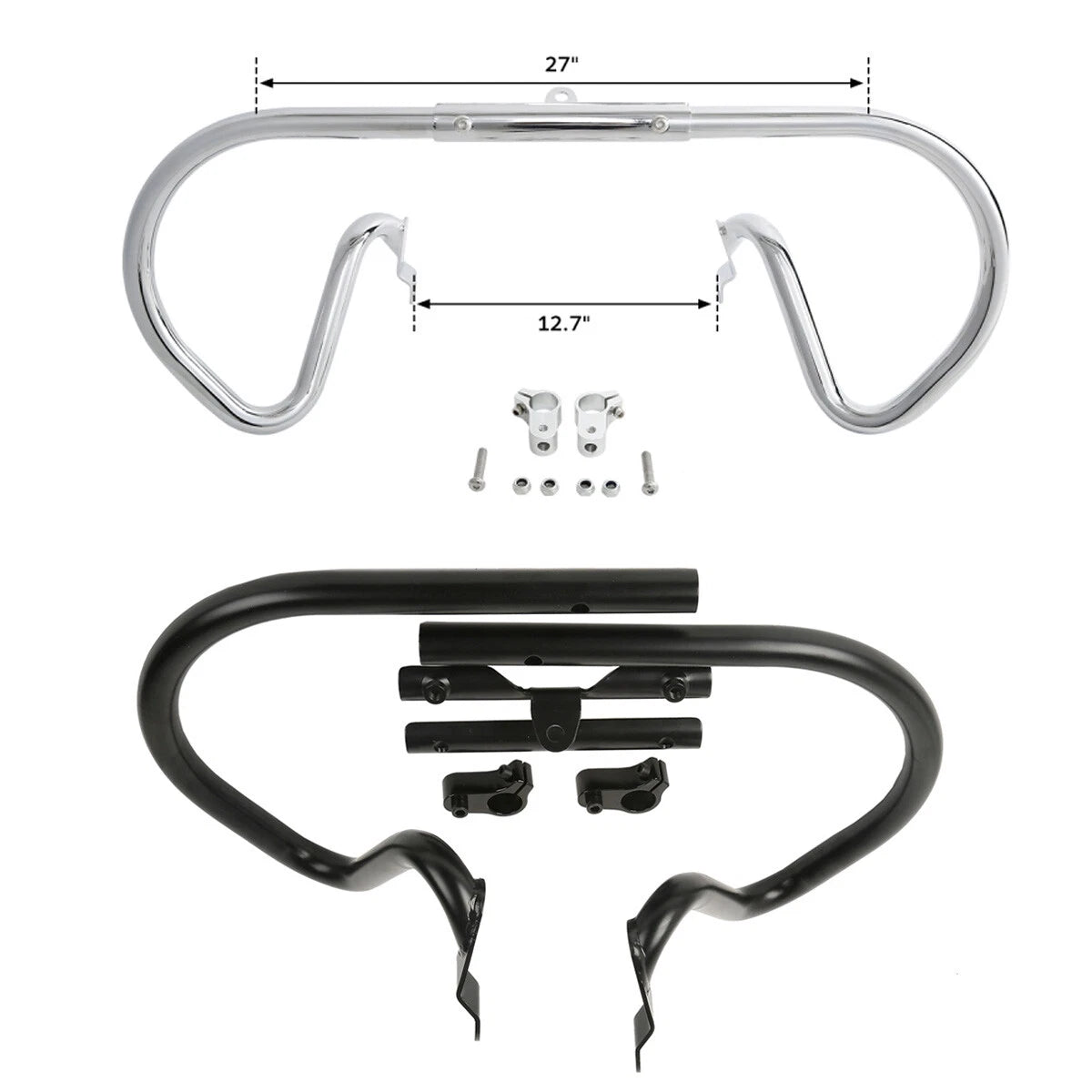 Engine Guards Crash Bar for Harley V-Rod Muscle VRSCA (2002–2017) Chrome/Black