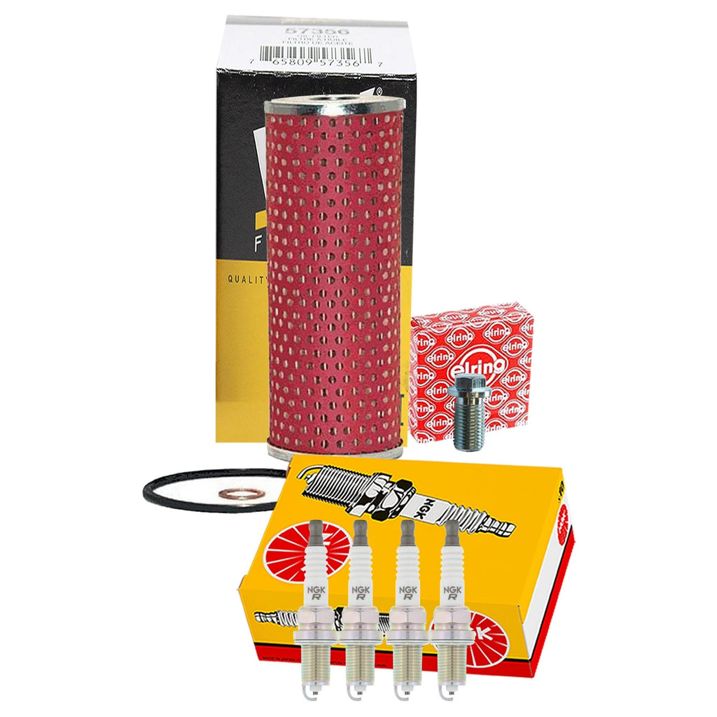 Wix Engine Oil Filter & NGK 4 V-Power Spark Plugs for Mercedes SLK230 (1997–2004)