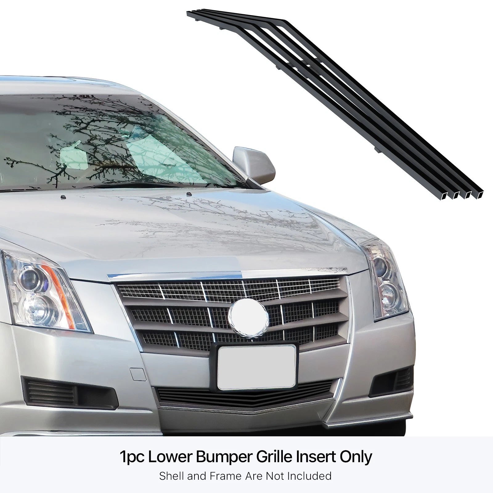 Stainless Black Billet Grille for Cadillac CTS (2008-2013)