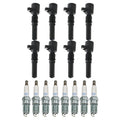 Set of 8 Ignition Coils & Spark Plugs for Ford Crown Victoria V8 (1992–2011)