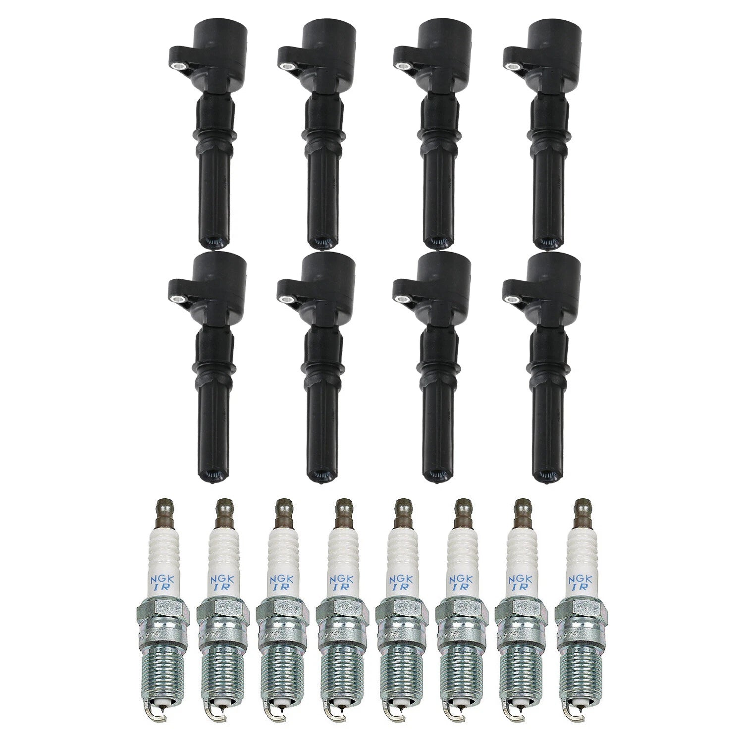 Set of 8 Ignition Coils & Spark Plugs for Ford Crown Victoria V8 (1992–2011)