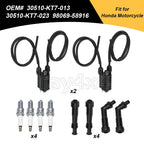 Coil Set for Honda CB750 Nighthawk (1991–2003) - Ignition Coils & Spark Plug Caps