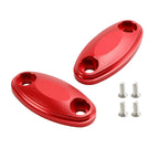CNC Aluminum Red Mirror Block Off Plates for Honda CBR500R CBR600RR (2013–2020)