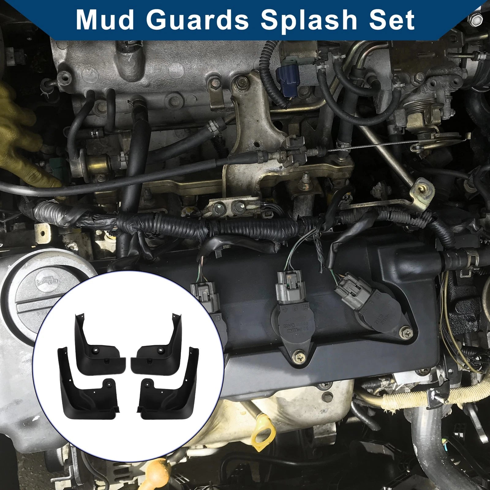 Set of 2 Mud Flaps Splash Guards for BMW X4 M Sport F26 (2014–2018)