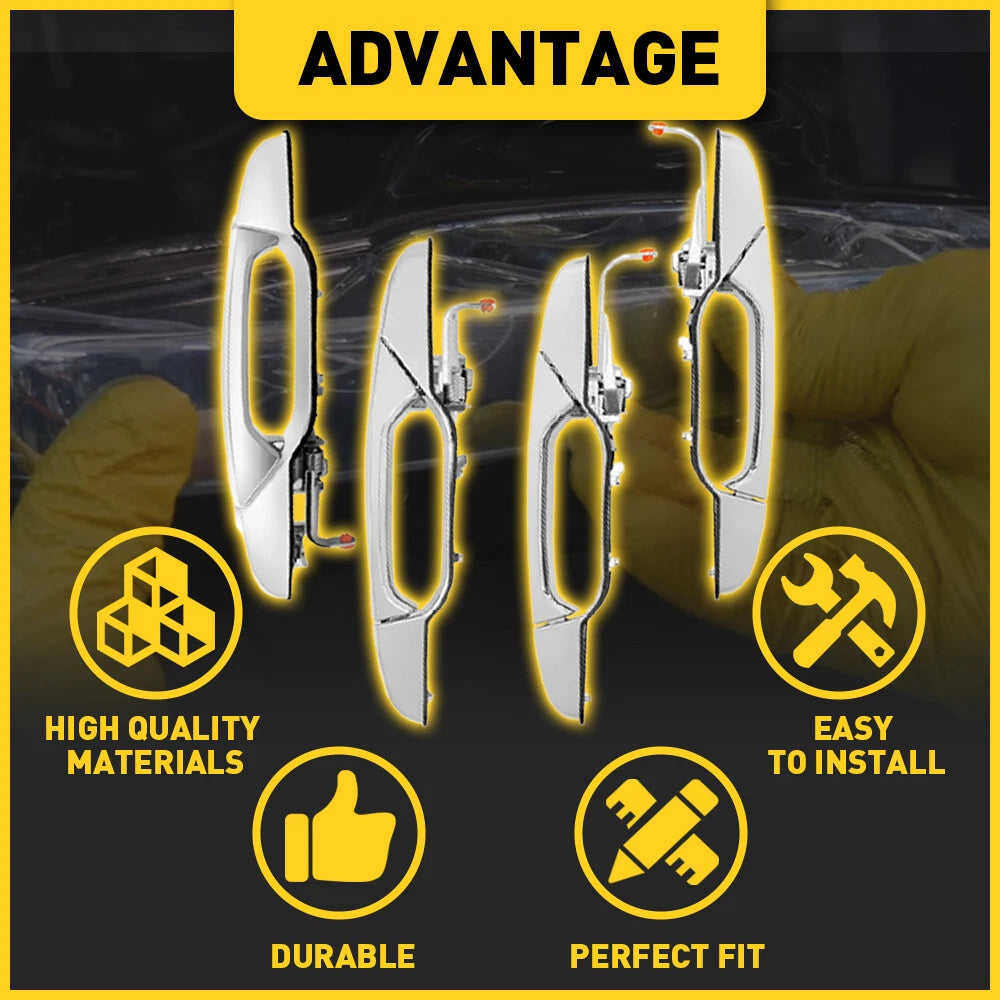 Chrome Door Handle Set for 2007-2013 Chevy Silverado GMC Yukon