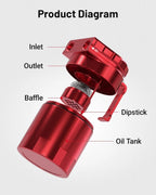 Baffled Oil Catch Can Reservoir Tank Kit for Universal (300ml)