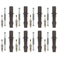 Set of 8 NGK Laser Platinum Spark Plugs & Denso Coil Boot Kit for Expedition Mustang V8