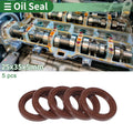 Set of 5 Oil Seal Rotary Shaft Seal FKM Rubber 25x35x5mm