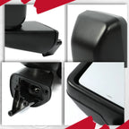 Manual Exterior Mirrors for Jeep Wrangler JL Gladiator (2018-2023)