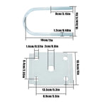 U Bolt Kit for 5200-7000 lb Trailer Axle (3" Round, 7" Long)