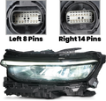 Full LED Headlight for Jeep Grand Cherokee L (2021–2024) W/ DRL Left Driver Side
