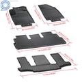 Set of 4 TPE Floor Mats for Nissan Pathfinder/Infiniti QX60 (2022–2025)