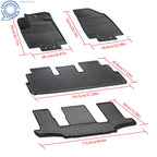 Set of 4 TPE Floor Mats for Nissan Pathfinder/Infiniti QX60 (2022–2025)