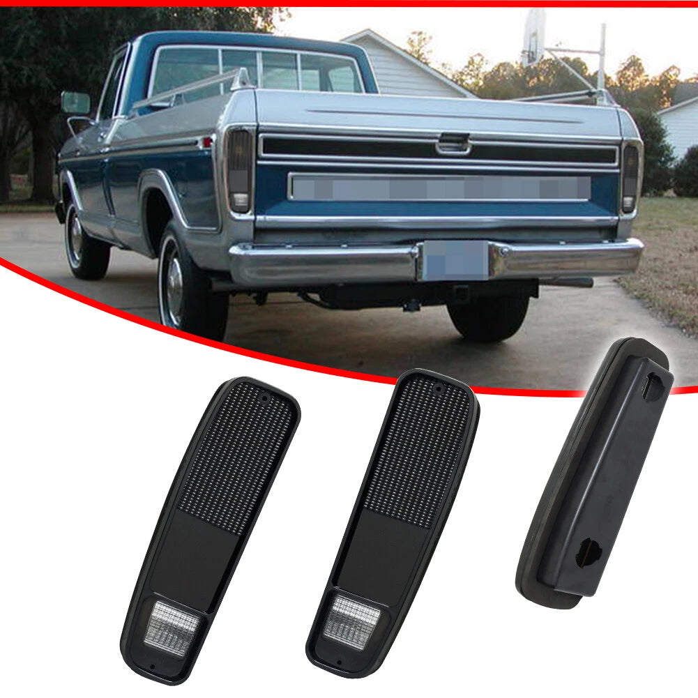 Tail Light Pair Smoked Lens for Ford E150 F150 250 350 Bronco (1974–1991)