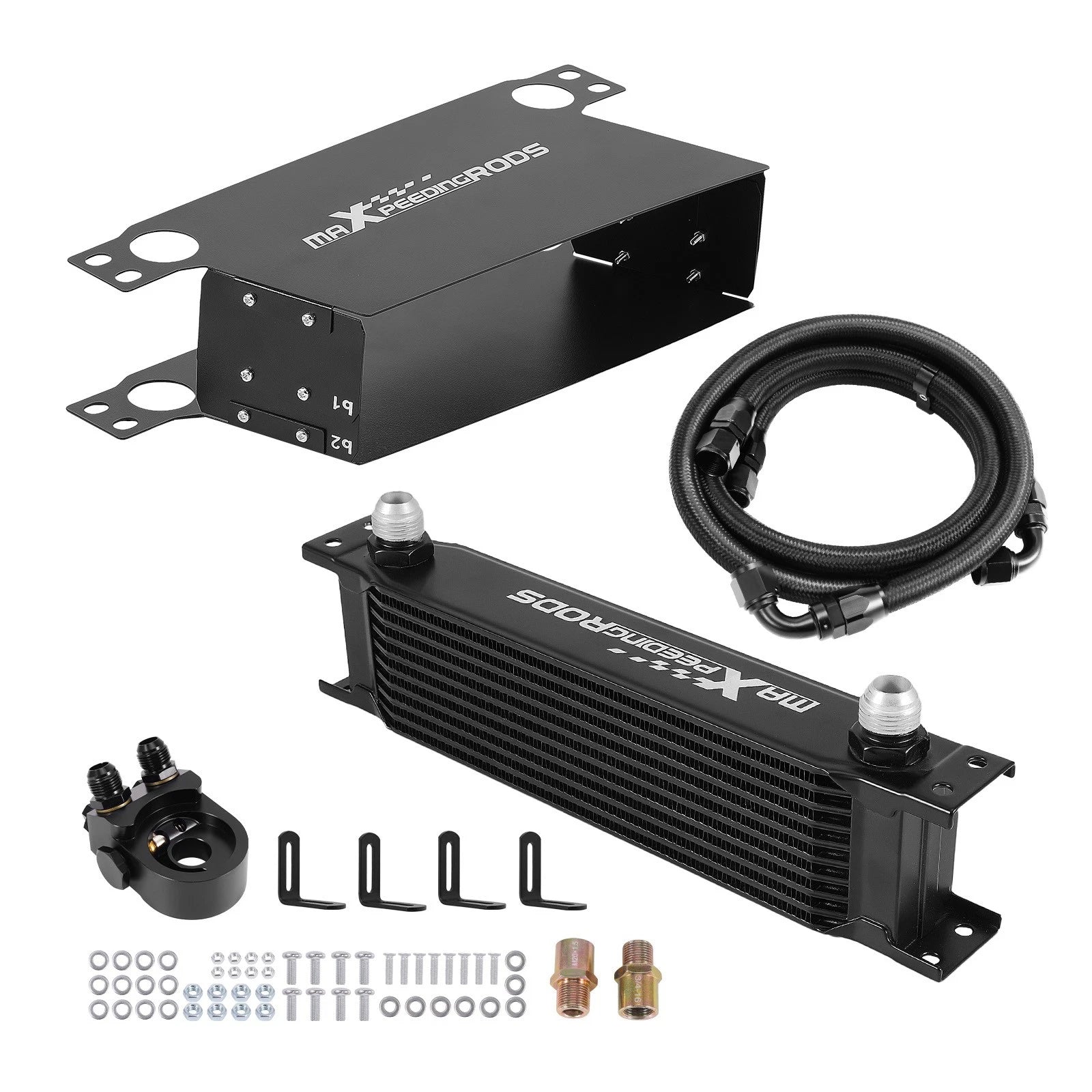 Universal Engine Oil Cooler 10-Row AN10 Aluminum for British Cars (2010–2010)