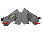 Sunvisors Cover Set for Ford F250 F350 F450 F550 (1999–2007) Med Flint Gray