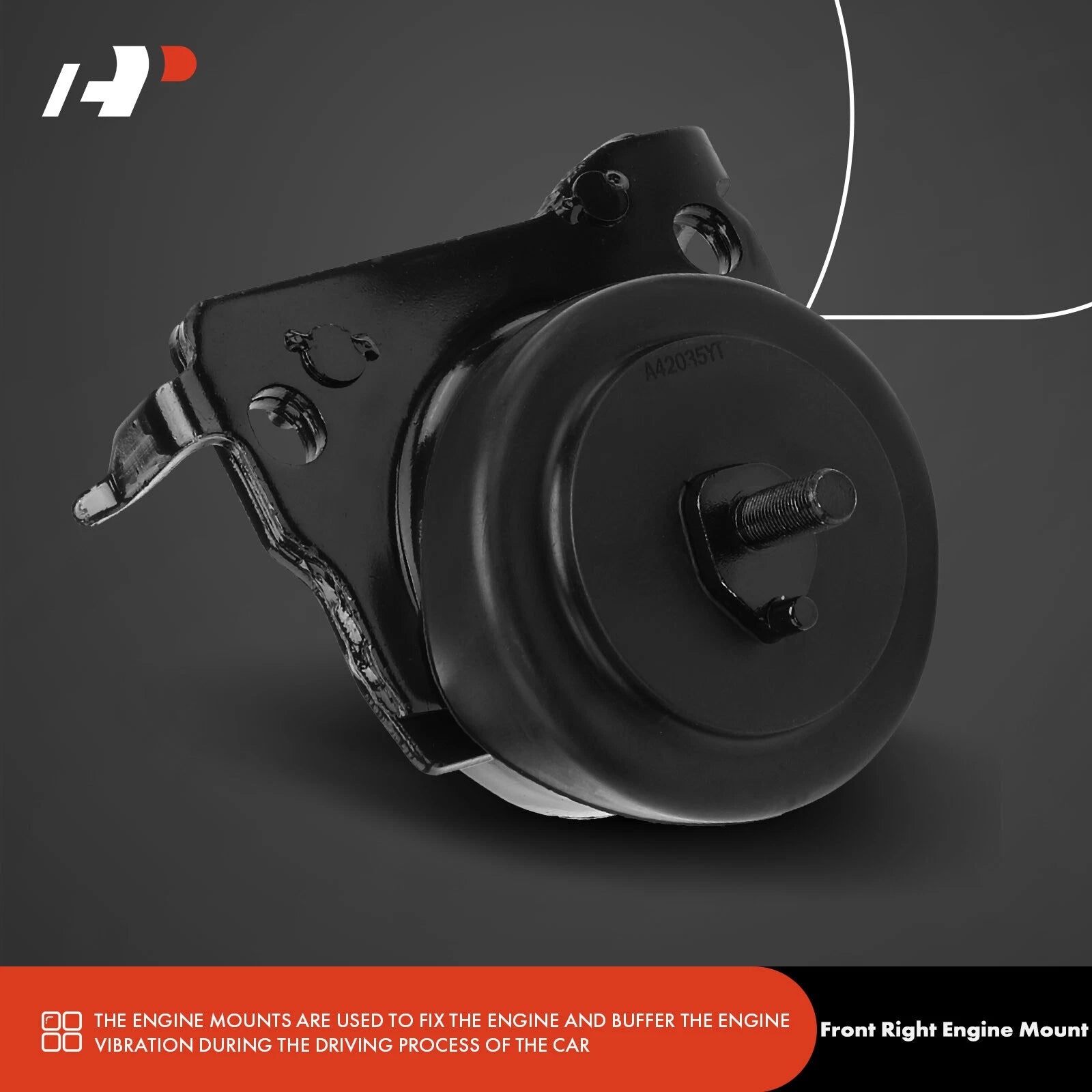Front Engine Motor Mount for Toyota Tundra 2007-2014 Auto Trans (2-Pack)