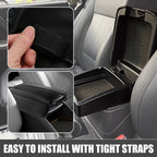 2X Center Console Armrest Pad Cover for Nissan Rogue (2021–2023) Black