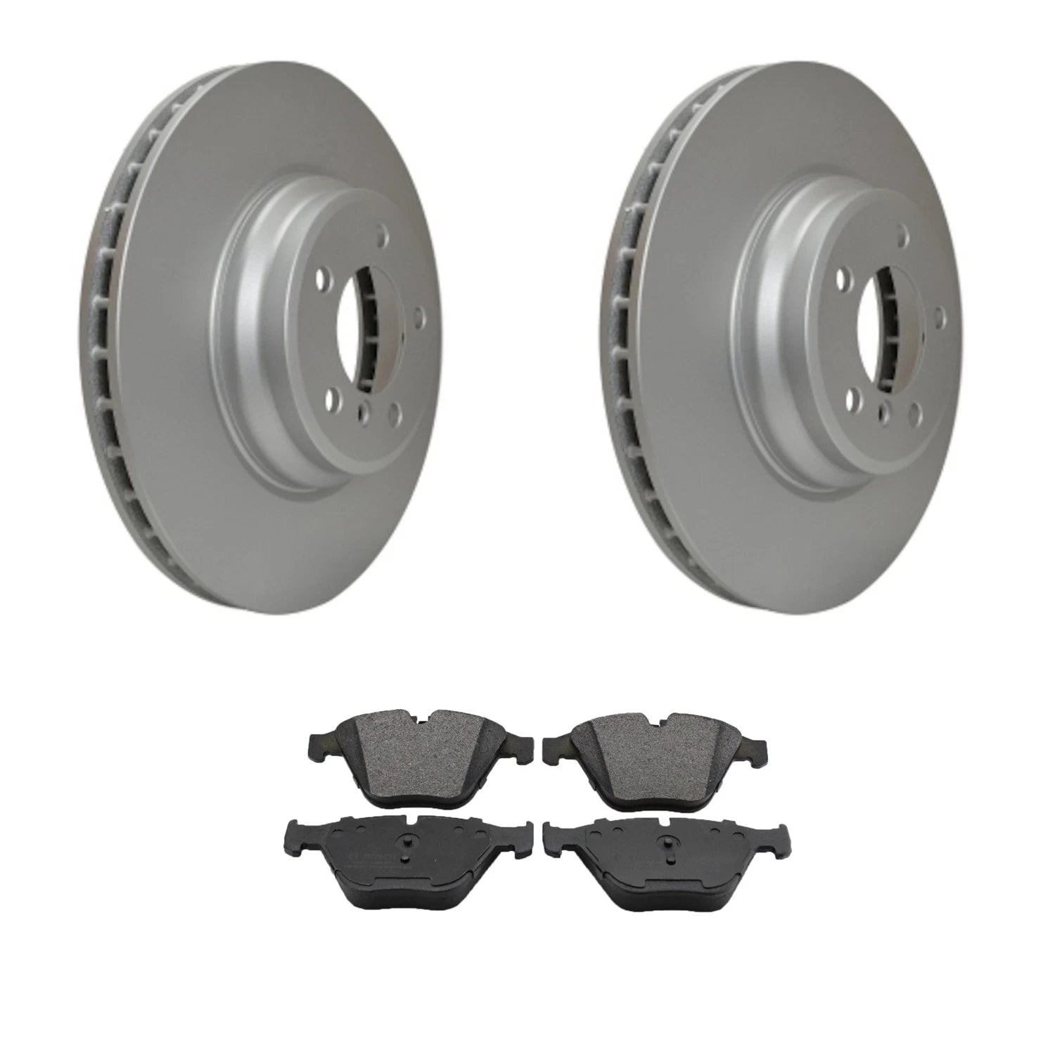 Hella Front Rotors & Bosch QuietCast Disc Brake Pads Kit for BMW E93 (2007–2013)