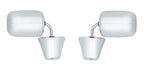 Stainless Steel Exterior Door Mirrors Left and Right for Chevy Truck (1973–1991)