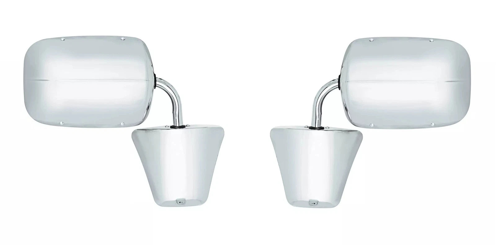 Stainless Steel Exterior Door Mirrors Left and Right for Chevy Truck (1973–1991)