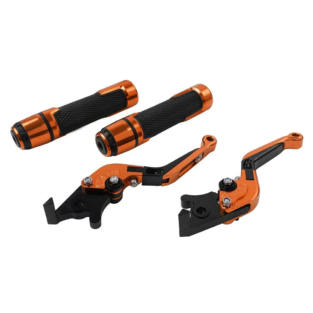 Orange Extendable Brake Clutch Levers Grip Set for Honda ADV150 (2019-2020)