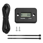 2X Digital Hour Meters for ATV Snowmobile Boat Dirt Bike (Waterproof LCD)