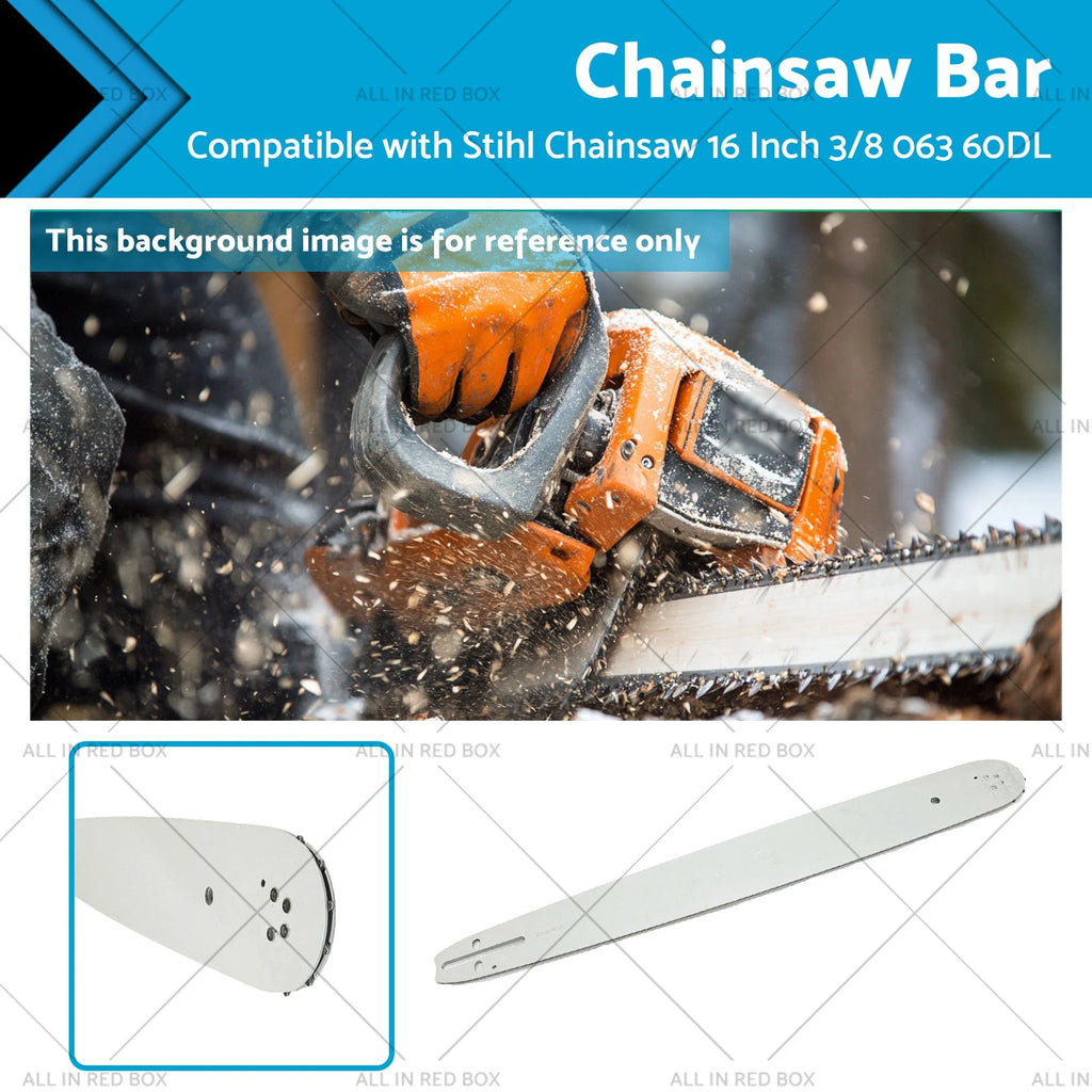 16 Inch Chainsaw Bar 3/8 .063 60DL for Stihl Chain Saws