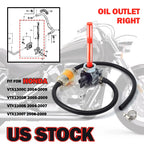 Fuel Vacuum Petcock with Filter for Honda VTX1300C VTX1300R VTX1300S VTX1300T (2004–2009)