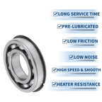 6208NR Deep Groove Ball Bearing for Scooter Skateboard Wheel (P0)