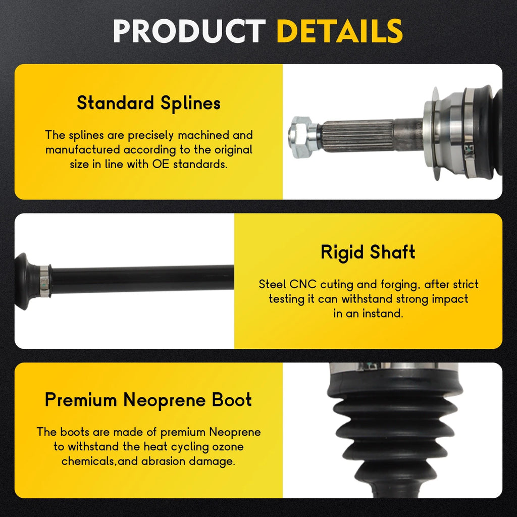 Set of 2 CV Axles for Subaru Outback, Legacy (2015–2019)