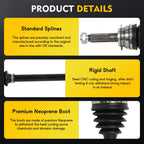 Set of 2 CV Axles for Subaru Outback, Legacy (2015–2019)
