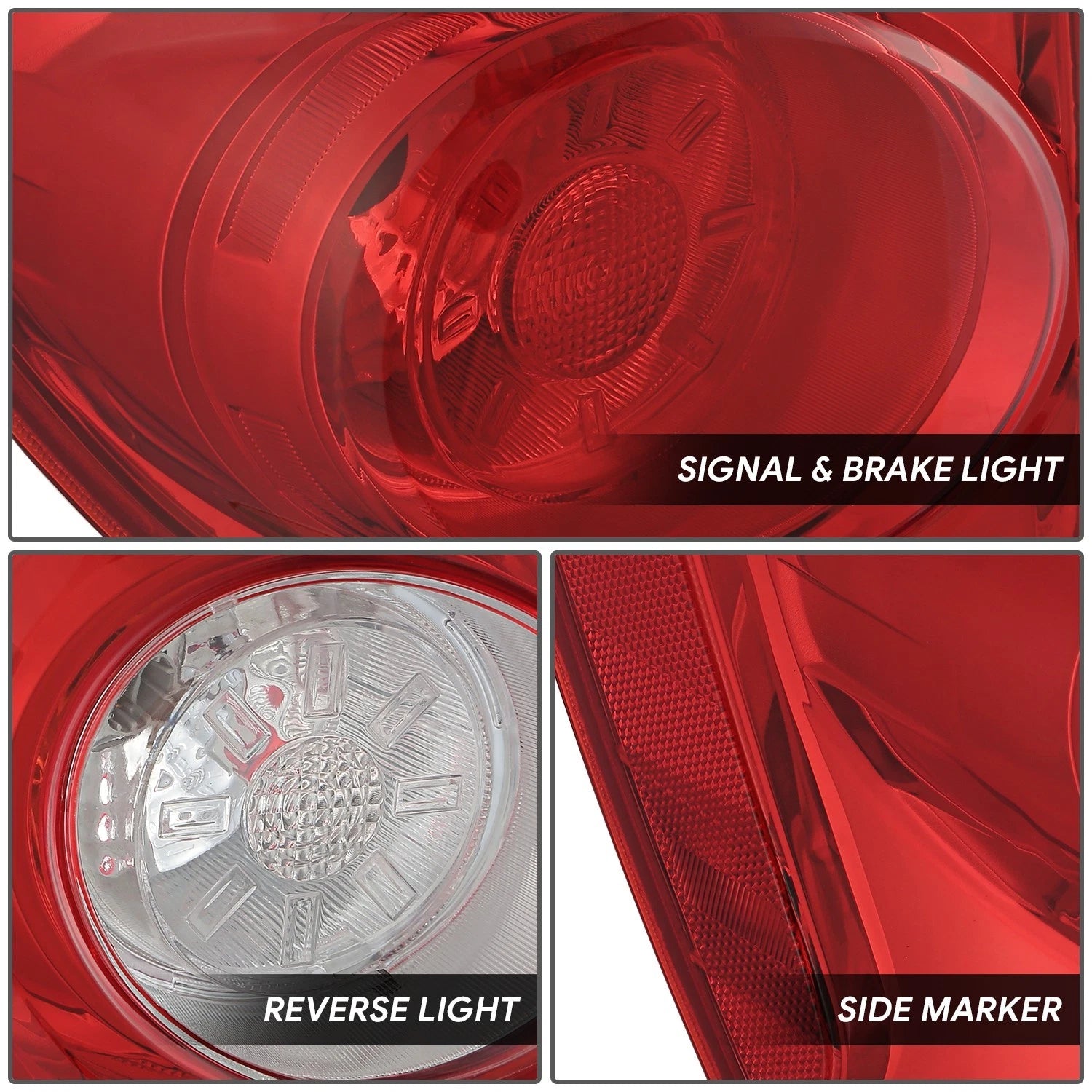 Left Side Taillight for Chevrolet Equinox (2010–2015) OE Style Chrome Housing
