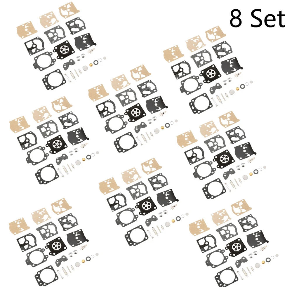 Set of 8 Carburetor Repair Kits for McCulloch Mac 35 40 46 (Walbro K20-WAT)