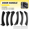 Set of 6 Black Inner Door Handle Pull Covers for BMW E90 3-Series (2004–2012)