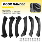 Set of 6 Black Inner Door Handle Pull Covers for BMW E90 3-Series (2004–2012)