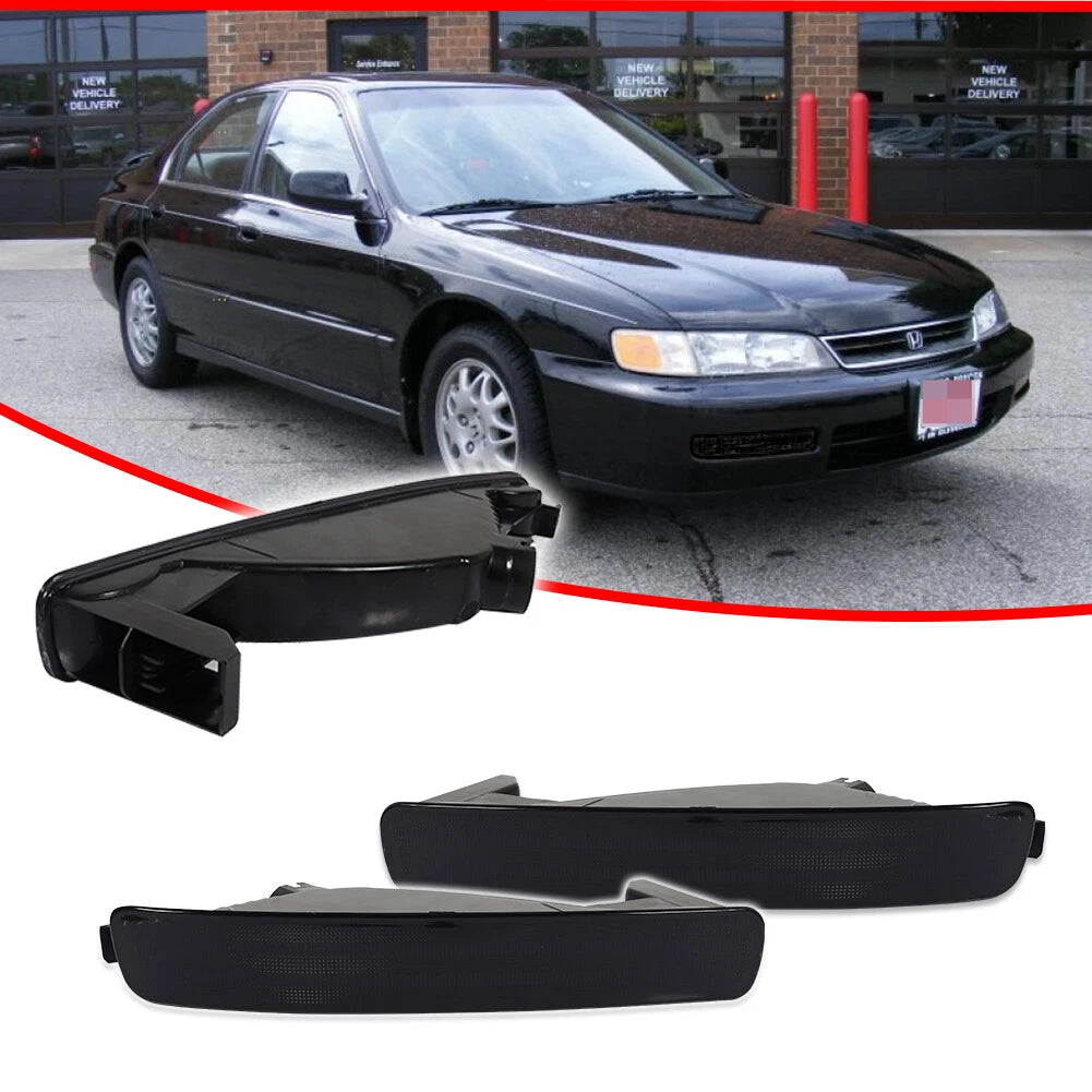 Front Bumper Signal Lights for Honda Accord 2D Coupe / 4D Sedan (1996–1997) Smoke