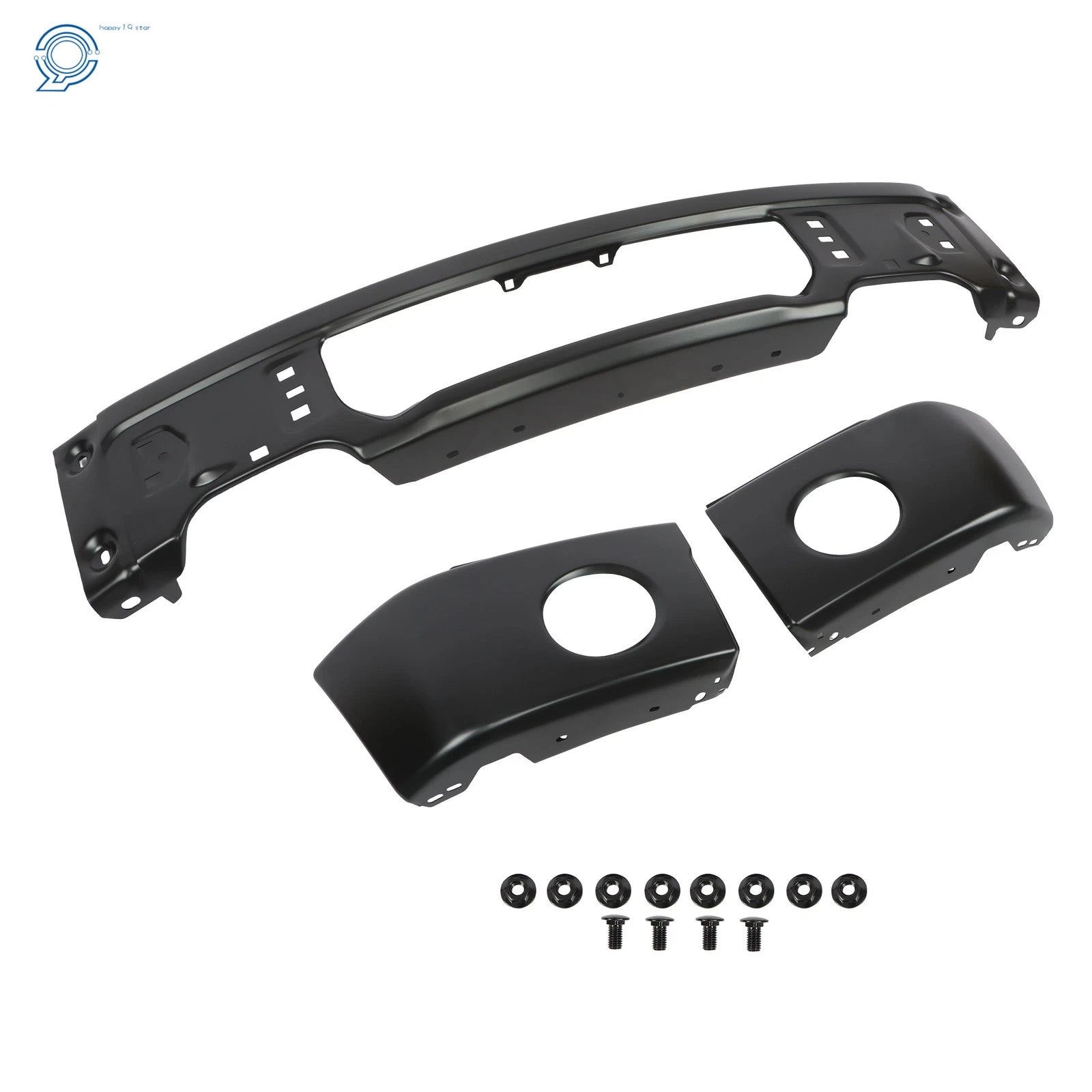 Front Bumper for Ford F150 (2009–2015) with Fog Light Hole, Black Steel