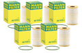 Set of 5 Engine Oil Filters HU 7035 for Audi A6 A7 A8 Quattro Q7