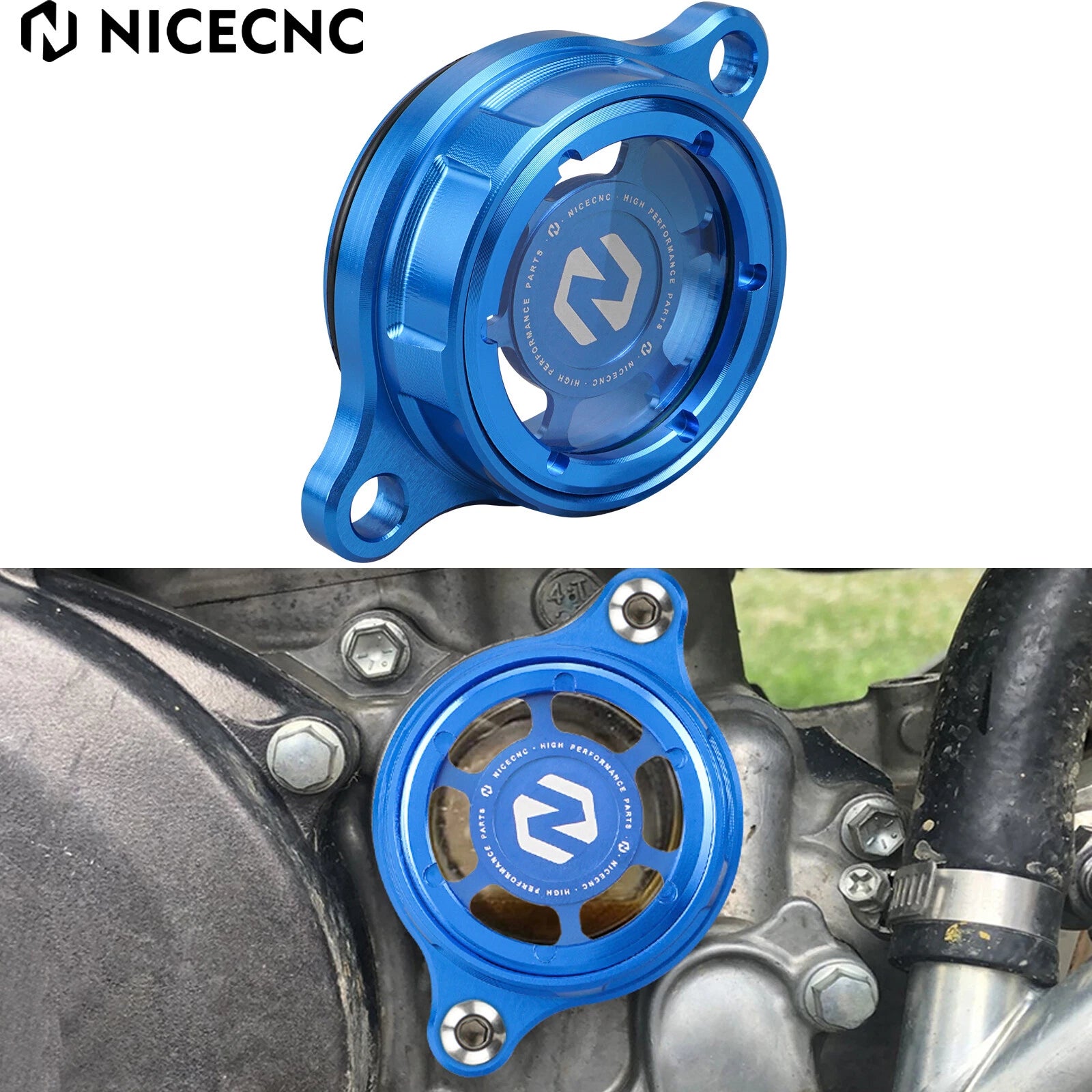 Oil Filter Cover for Yamaha YZ250F (2014–2024), YZ450F (2010–2022)