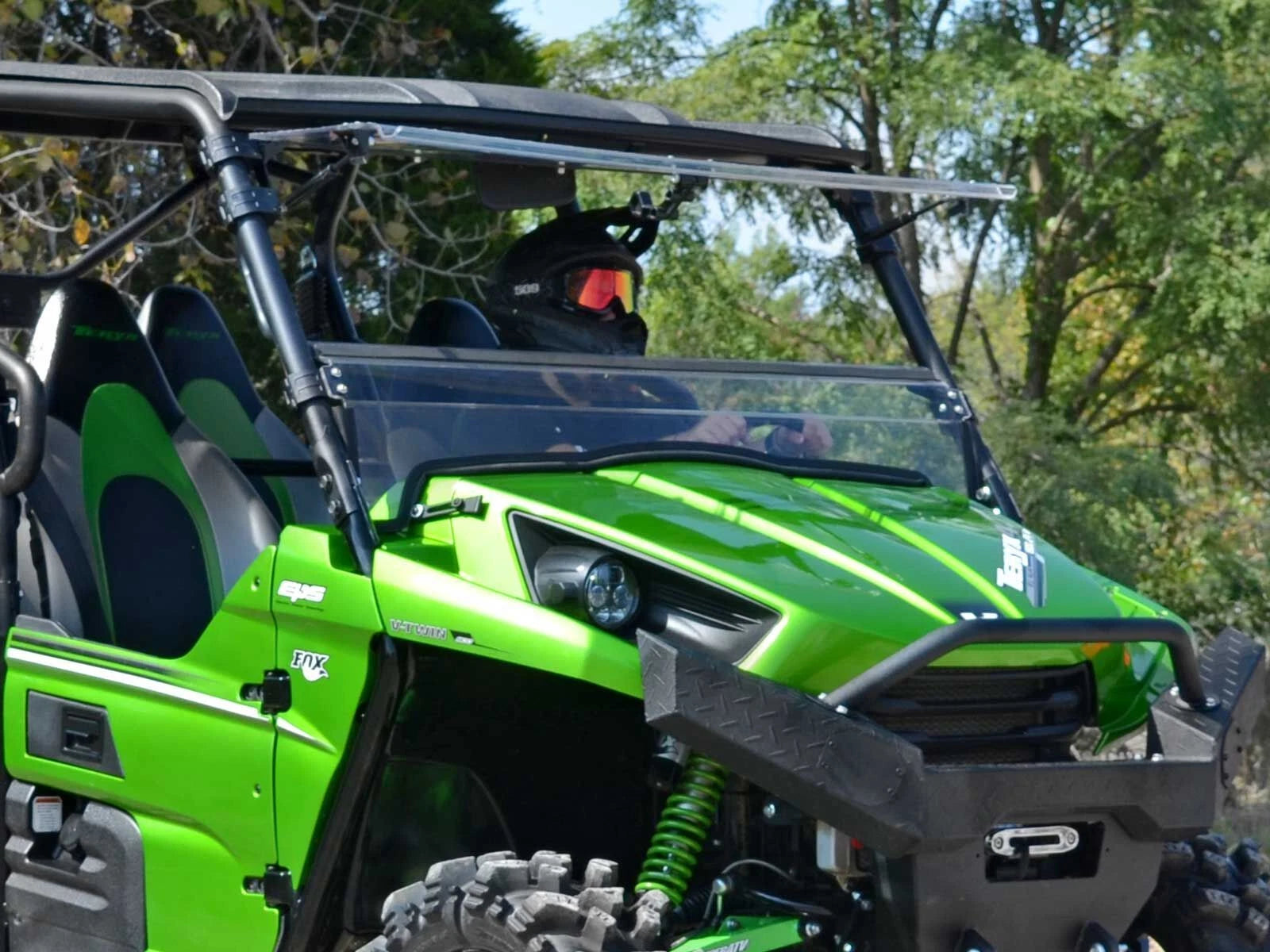 Scratch Resistant Flip Windshield for Kawasaki Teryx 750/800 (2012–2015)