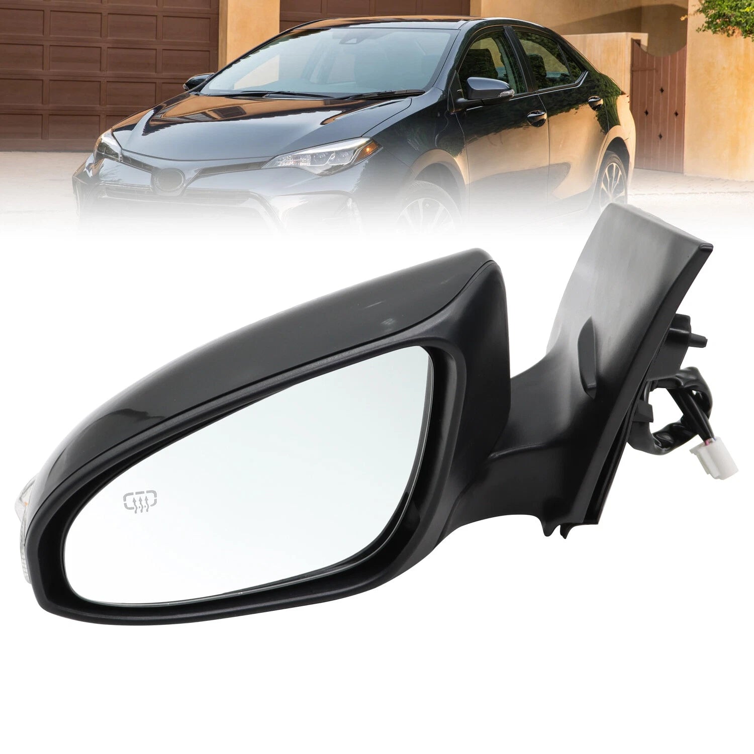 Heated Driver Left Side Mirror for Toyota Corolla (2014–2019)