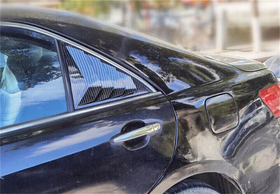 Carbon Fiber Rear Side Window Louver Trim Cover for Toyota Camry (2007-2011)