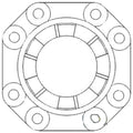 Coupling 898712M2 for Massey Ferguson 65 6500 6500H 670 6800H 690 698 699 90