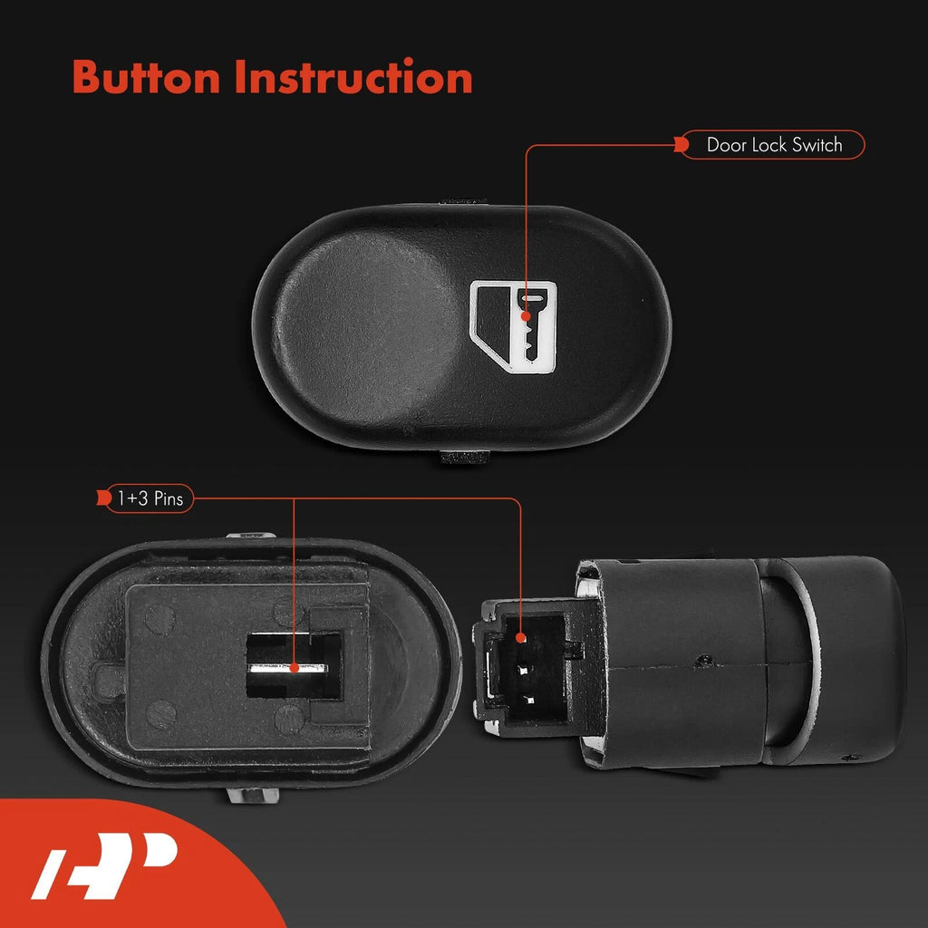 Door Lock Switch Front Left/Right for Pontiac G6 (2005-2010)