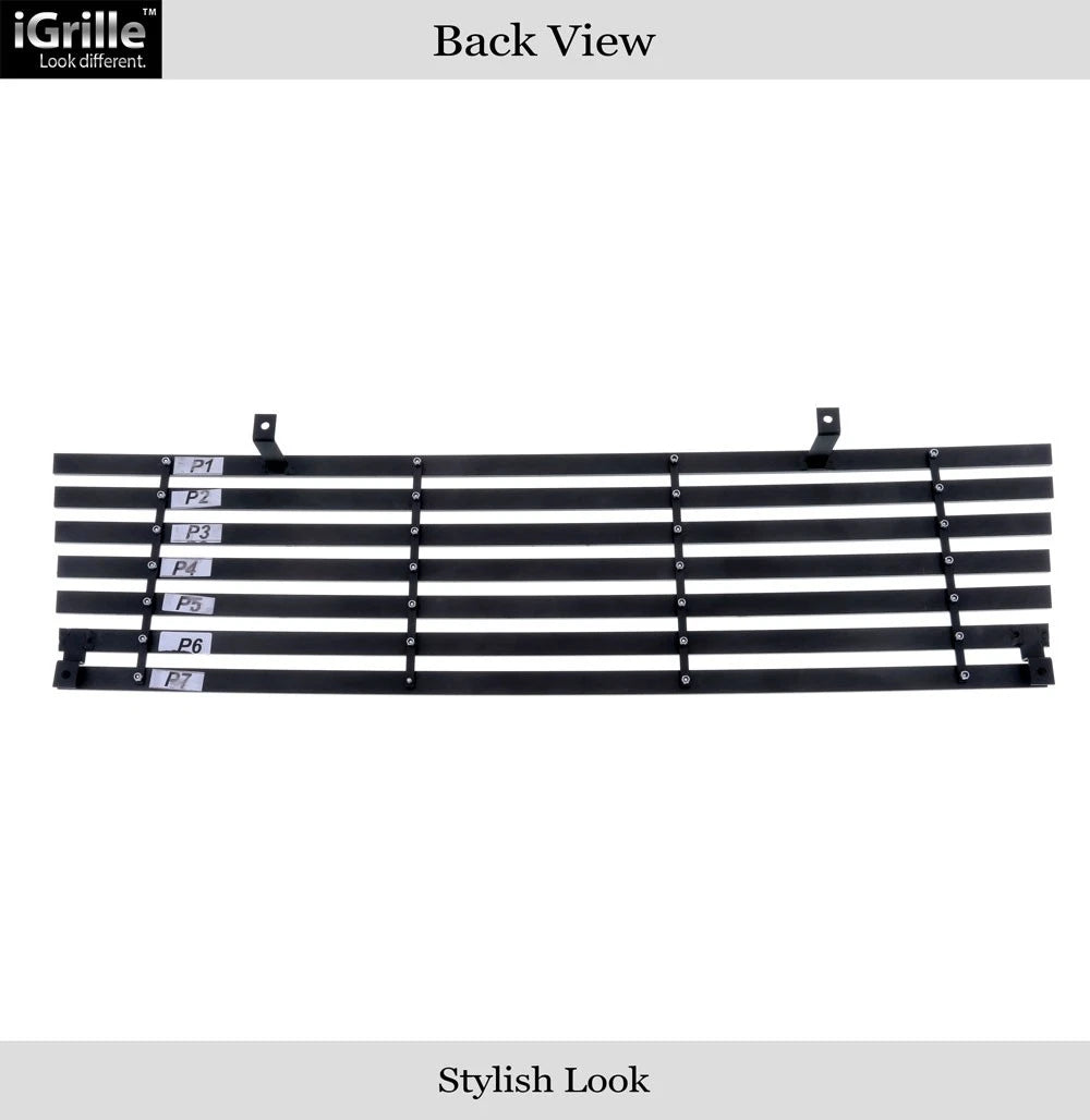 Chrome Wide Rivet Billet Grille Insert for Toyota Tacoma (1998-2000)